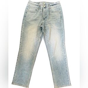 White House Black Market Slim Ankle Jeans Light Wash Extra High Rise Size 12‎